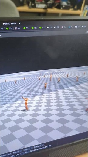 Isaac sim Humanoid training environment example model