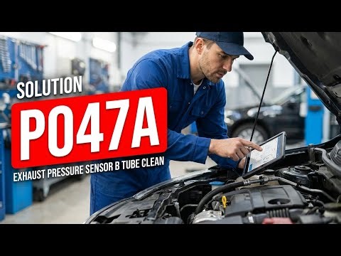How To Fix P047A OBD II Error Code - Exhaust Pressure Sensor B Tube Clean