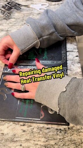 How to Repair Burned or Damaged HTV