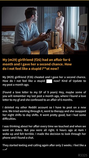 30K views · 17 reactions | My (m29) girlfriend  (f26) had  an affair for 6 month and I gave  her a second chance. How do I not feel  like ⛴ a stupid  i**ot now? # | Drama Corner | Facebook