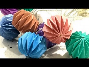 DIY Paper String Light【Origami paper lantern】