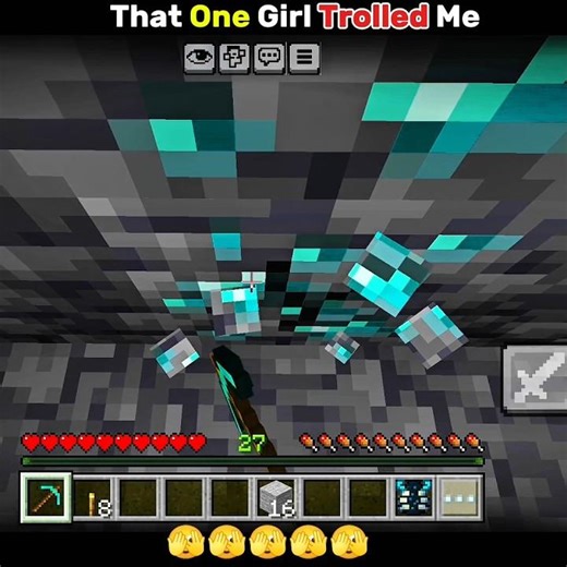 That One Girl Trolled Me in Minecraft… 😂 #minecraft #shorts #tiktok #memes
