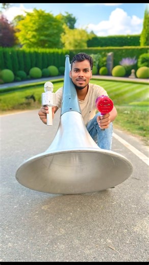 Two ￼mini Ahuja horn speaker 🔈 unboxing ￼