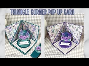 TRIANGLE CORNER POP UP CARD