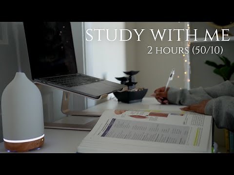 2-Hour Study With Me (No Music) Pomodoro 50/10