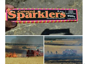 Firefighters Demonstrate Dangers Of Illegal Fireworks