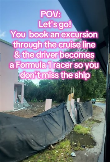 Let's go! We booked an excursion to St John, USVI through the cruise line. It started out with the driver departing late, stuck in traffic otw there, waiting for someone who forgot an item on the beach, more traffic returning back to port and security who didn't let the bus in at the entrance to the port. Dropped us off with 9 minutes to spare before the gangway went up; 5 minute walk to ship. So thankful we booked this one through the cruiseline. 4.5 hour excursion turned 5.5 hours. #cruiselife