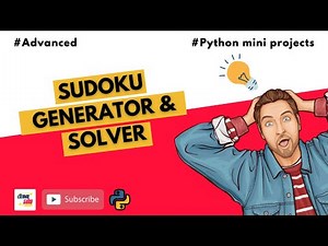 #15 Sudoku Generator and Solver | Advanced Python Projects | For Beginners | Jr. Eternal