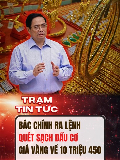 Giá vàng tăng chóng mặt lên 10 triệu 450