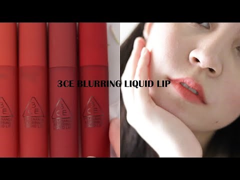 [ENG] 3CE Blurring Liquid Lip | Full Honest Review + Swatches