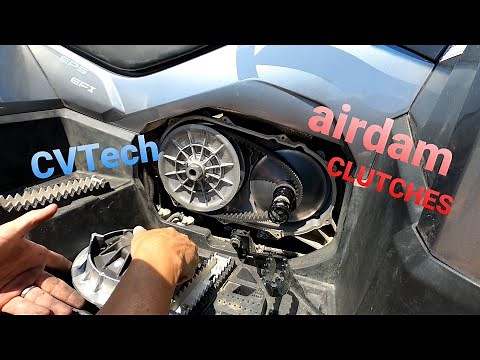CFMOTO Clutch Mods with AIRDAM CLUTCHES | How to remove CVTech Clutch Primary & Secondary