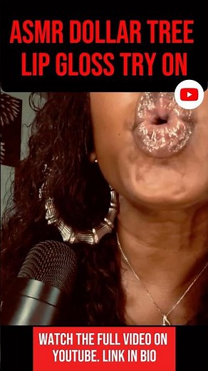 ASMR LIP GLOSS SOUNDS #asmrmouthsounds