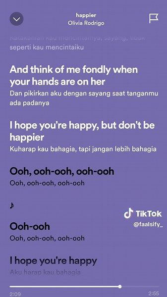 Lirik dan Terjemahan Lagu 'Happier' oleh Olivia Rodrigo