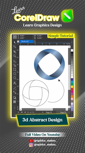 Secret Tool for 3D Triangle Design in coreldraw 🔥 #logo #coreldraw #vector #3ddesign