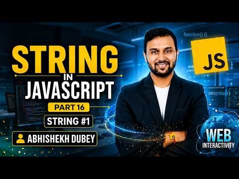 String in Javascript | Part 16 | Abhishekh Dubey Sir | ETM Academy