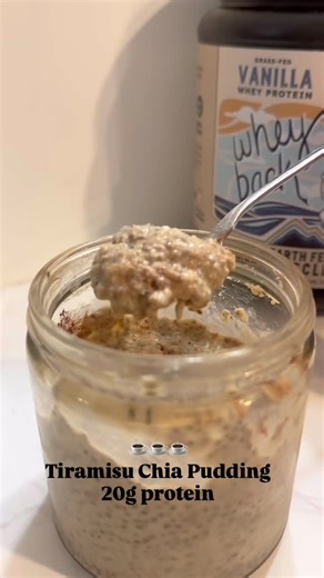 This 🤎 Tiramisu Chia Pudding 🤎 is your new go-to. It’s layered with rich coffee flavor, a hint of vanilla sweetness, and the kind of pudding texture you dream about. ⁠ ⁠ ✅ 20g of protein to fuel lean muscle and recovery⁠ ✅ Omega-3s and fiber to support digestion and hormones⁠ ✅ Coffee cocoa = tiramisu flavor magic⁠ ✅ Meal-prep friendly and low-effort⁠ ⁠ Serves 1 | Prep Time: 5 min chill time⁠ ⁠ Ingredients:⁠ ⁠ • ⅓ cup plain Greek yogurt⁠ • 3 tbsp milk of choice⁠ • 1 scoop Whey Back Vanilla Pro