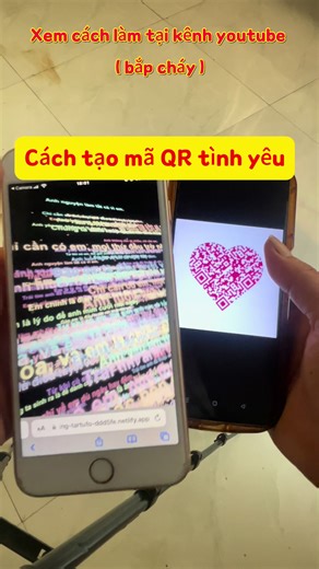 Hướng Dẫn Tạo Mã QR Tình Yêu Độc Đáo