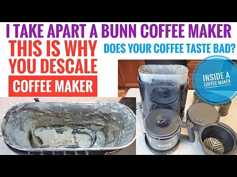 LOOK INSIDE BUNN COFFEE MAKER NHS VELOCITY SPEED BREW How to Take apart WHY IS DESCALING IMPORTANT?