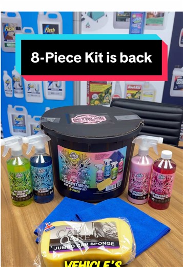 8-Piece Car Detailing Kit - Back In Stock!