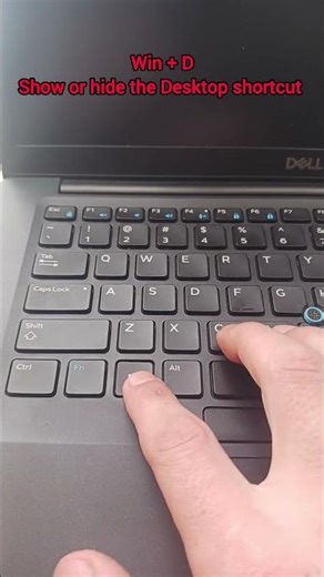 how to Show or hide the Desktop on computer shortcut