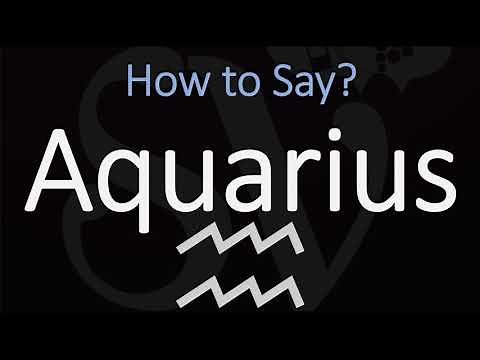 How to Pronounce Aquarius? (CORRECTLY) Zodiac Sign Pronunciation