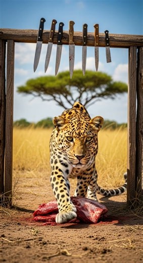 Will The Leopard Survive This Trap? Watch the thrilling escape #wildlife #nature #leopard