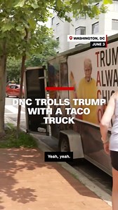 452K views · 10K reactions | The Democratic National Committee parked a taco truck outside the Republican National Committee headquarters in Washington, DC, as a way to troll the president over an acronym created by a Financial Times commentator about the president's frequent walk backs and pauses to his tariffs. https://cnn.it/3T4ukui | CNN International | Facebook