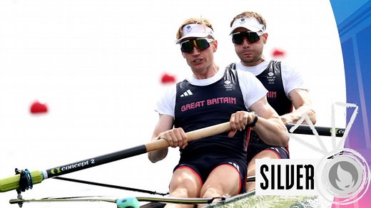 Olympics rowing highlights: Silver for Tom George & Ollie Wynne-Griffth