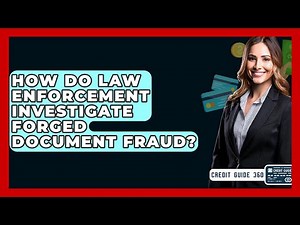 How Do Law Enforcement Investigate Forged Document Fraud? - CreditGuide360.com