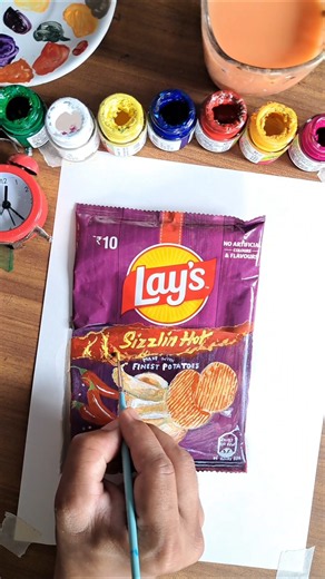 Real or Art? 🤔|#art #artbox #trending #lays #shorts #foodart