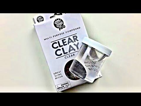 Clear clay slime mixing - most satisfying slime ASMR video compilation