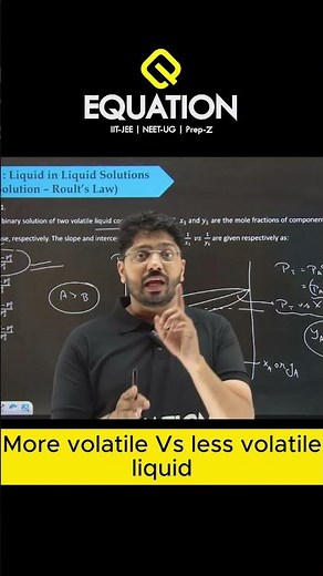 Thumb Rule for Vapor Phase Composition ⚠️ | Volatile Component | JEE Chemistry