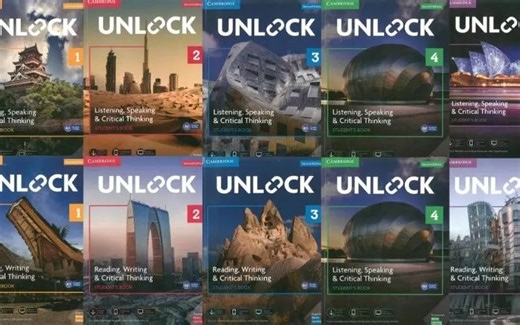 【剑桥系列】剑桥UNLOCK 解锁✶教材PDF+视频+音频+外教课程+白板软件 Luke老师精讲