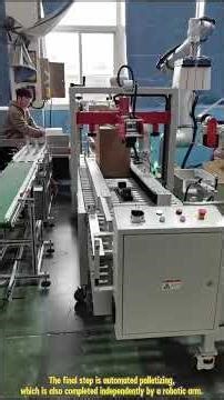 Automatic cobot packing products into cartons #robot #automation #manufacturing #packing