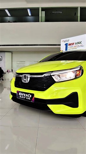 Discover the New Honda Brio Satya E CVT in Electric Lime Metallic