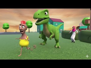 Ngakak... Hamood Habibi LARI dari DINOSAURUS Raksasa!! 🦖😂
