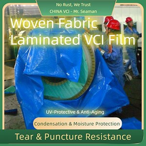 [Hot Item] Woven Fabric Raffia Laminated Vci Film, UV-Protective & Anti-Aging Tear Strength ASTM D4533 Film Lamination Woven Fabric Raffia