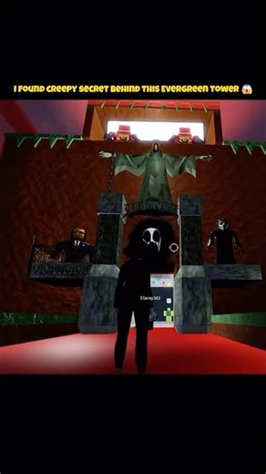 I found creepy secret behind this evergreen tower 😱 (@roblox)