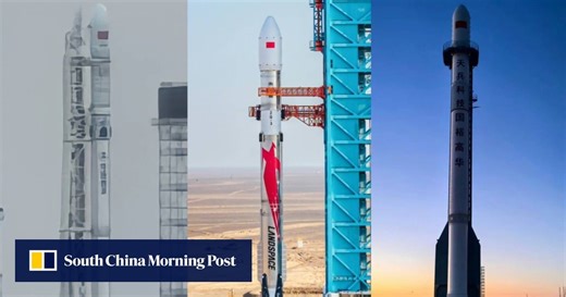 China has 3 reusable rockets lined up for launch as they vie to make history