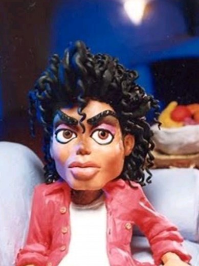 Michael Jackson California Raisins Commerical (1989) directed by Will Vinton. . . Will Vinton's studio had hit it big in the late 1980s with their successful ad campaign for the California Raisin Advisory Board featuring the dried up fruit jamming to Marvin Gaye's I Heard It Through the Grapevine. Michael Jackson, who had previously collaborated with the Portland animation studio on the Disney Parks short film Captain EO and the Speed Demon segment from his 1988 anthology Moonwalker, was a fan o