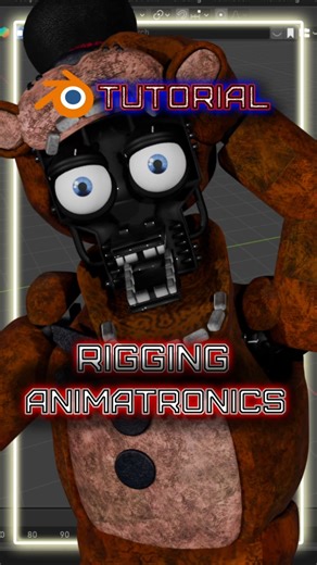 RIGGING ANIMATRONCS #fnaf #blender3d #tutorial