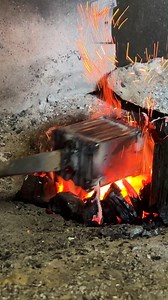 174K views · 3.3K reactions | fused together scrap metal and used a grinder to make a knife with a stunning blade #knife #metal #craft | Knives Project | Facebook