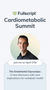 As a healthcare provider, have you ever considered the importance of supporting endothelial health? The endothelial glycocalyx plays a crucial role in both vascular and metabolic health. On April 17-18, 2024, we are hosting the Fullscript Cardiometabolic Summit where you can learn more about this topic. During the summit, @drtwyman, MD, a board-certified cardiologist and owner of Apollo Cardiology, will present emerging research on the recently discovered endothelial glycocalyx and its influence