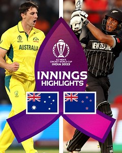 1.2M views · 17K reactions | A must-watch  New Zealand put up a strong fight but Australia held their nerve to emerge victorious on the last delivery  Watch the innings highlights  #CWC23 #AUSvNZ | ICC - International Cricket Council | Facebook