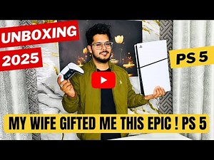 PS5 Unboxing in Hindi 2025 | Sony PlayStation 5 Review & Setup | Wife's Surprise Gift!