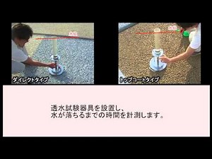 透水試験映像【ドライテック】