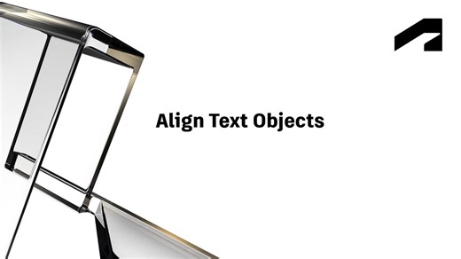Align text objects | Autodesk