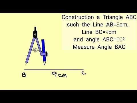 How to construct a Triangle given two sides and one angle