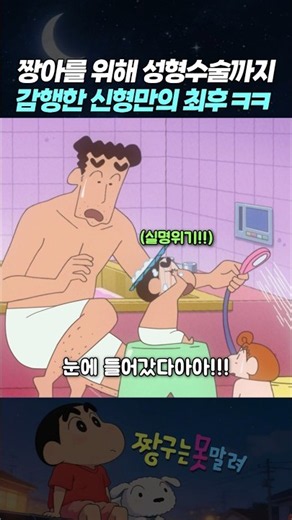 짱아를 위해 성형수술까지 감행한 신형만의 최후 ㅋㅋ