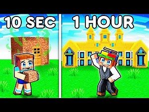 10 Seconds vs 1 Hour HOTEL Build Battle!